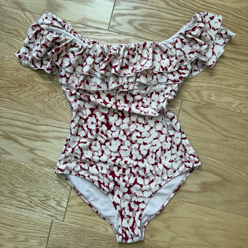 LOVE Stories x H&M Ruffle One-Piece Swimsuit – Size 6